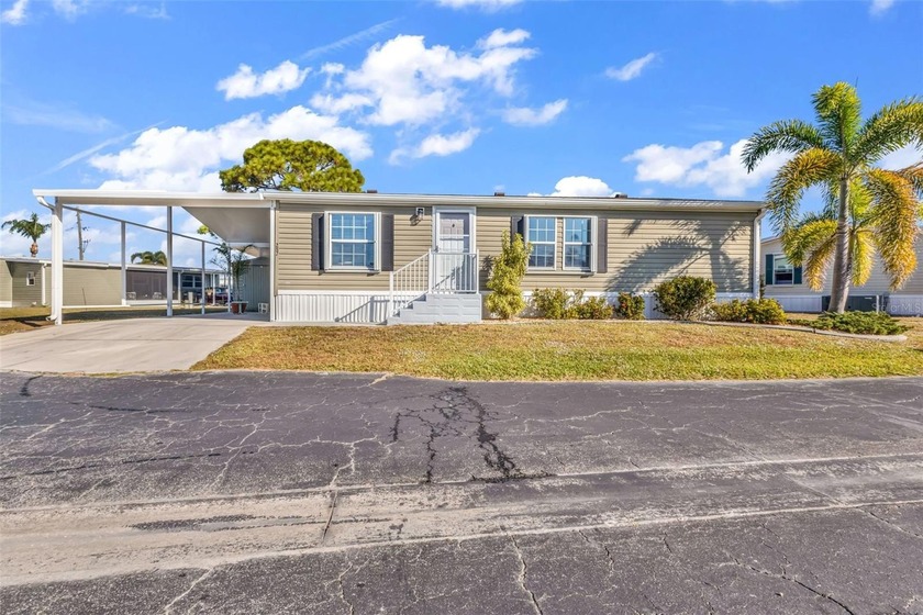 FURNISHED 2 Bedroom, 2 Bathroom, 1-Car Carport Manufactured Home - Beach Home for sale in Punta Gorda, Florida on Beachhouse.com