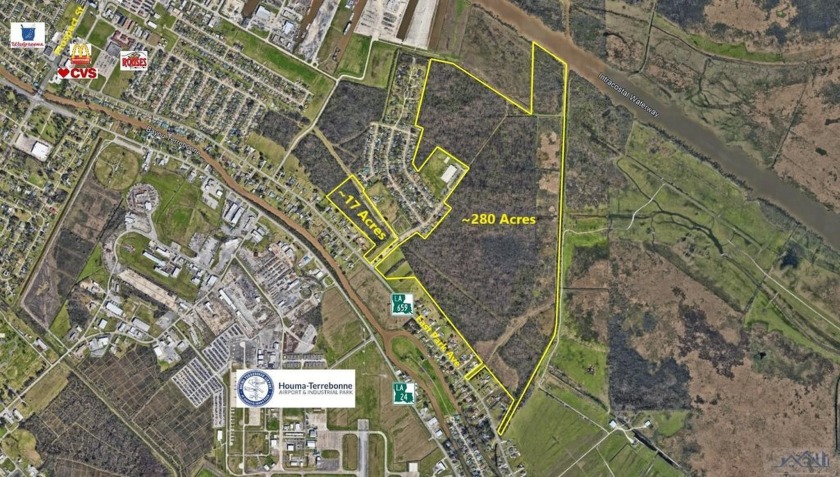 280 +/- acres of mixed use property available on East Park in - Beach Acreage for sale in Houma, Louisiana on Beachhouse.com