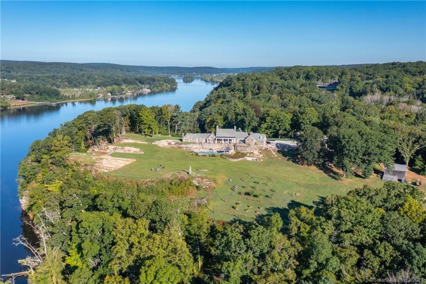 Dramatic views of the Connecticut River and beyond surround - Beach Home for sale in Lyme, Connecticut on Beachhouse.com