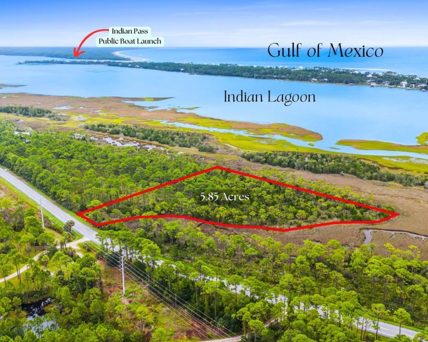 Enjoy the natural beauty of this 5.85-acre lagoon-front homesite - Beach Acreage for sale in Port St Joe, Florida on Beachhouse.com