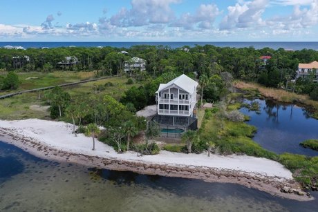 *Sunset Serenade*. Exquisite Sunset views from a rare 2 Lot - Beach Home for sale in St. George Island, Florida on Beachhouse.com