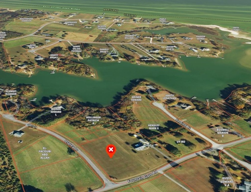 Affordable corner building lot with 1.7 acres and slight water - Beach Lot for sale in Heathsville, Virginia on Beachhouse.com