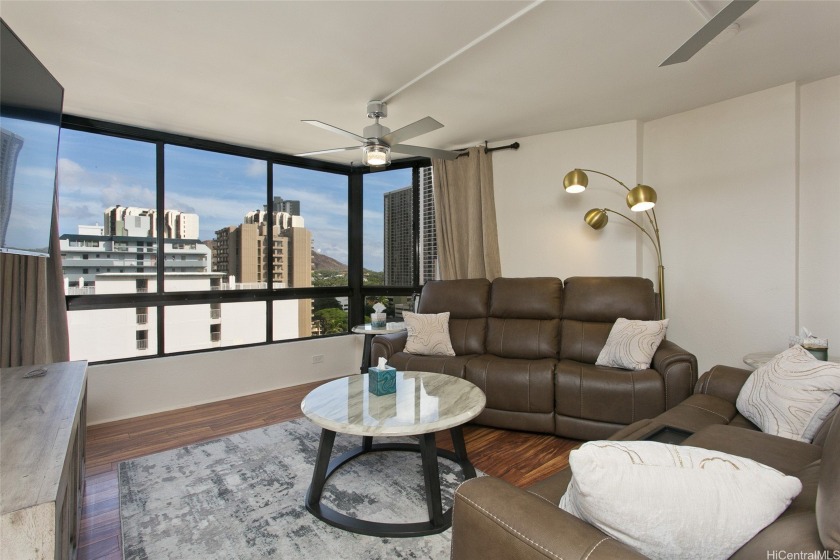 Corner unit. 832 Sq ft. Gorgeous Ala Wai Canal, Mountain, Golf - Beach Condo for sale in Honolulu, Hawaii on Beachhouse.com