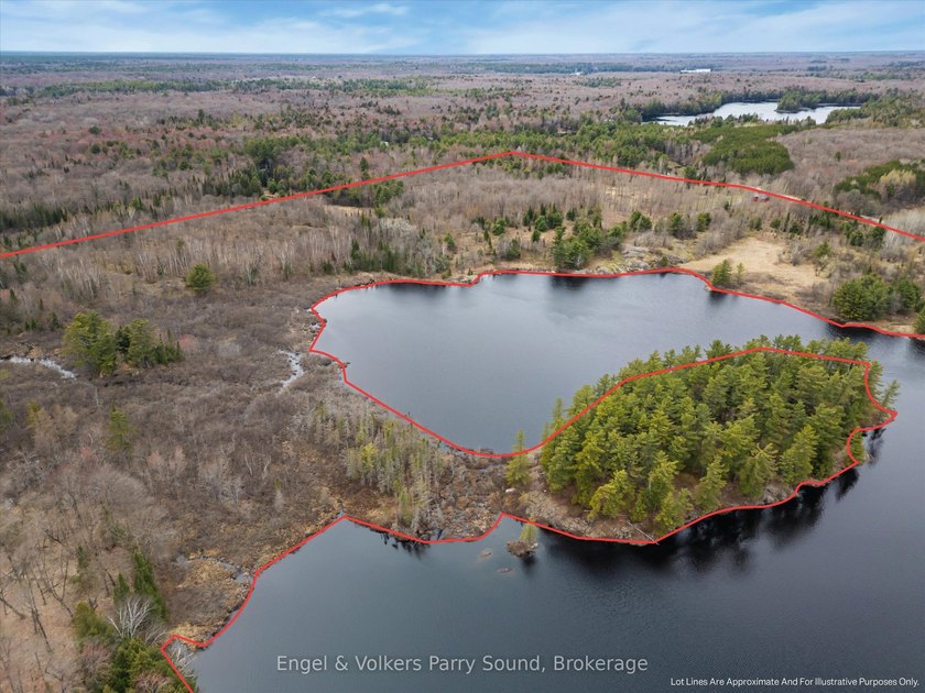 51 acres. Nearly 3,840 feet of clean waterfront on Vowel Lake - Beach Lot for sale in Mcdougall, Ontario on Beachhouse.com