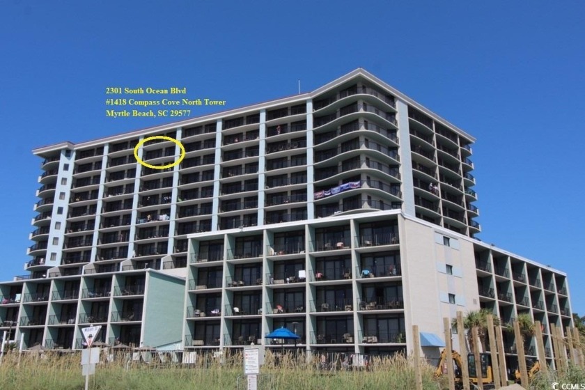 This oceanfront 3BR/2BA unit at Compass Cove Oceanfront Resort - Beach Condo for sale in Myrtle Beach, South Carolina on Beachhouse.com