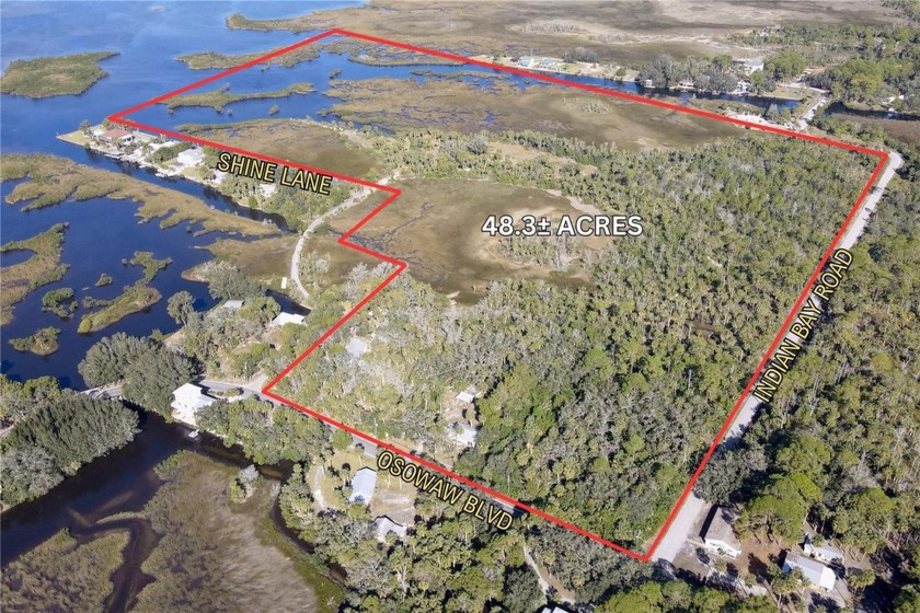 The opportunity is to purchase a 48-acre waterfront property in - Beach Acreage for sale in Spring Hill, Florida on Beachhouse.com