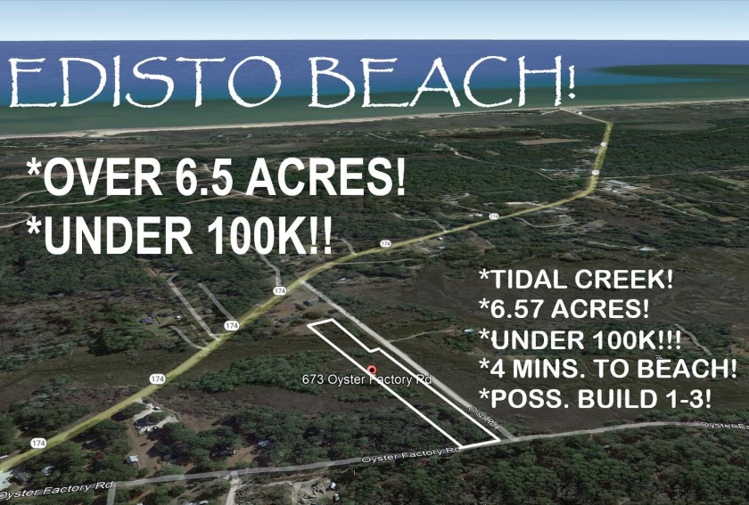 ****OPPORTUNITY OF A LIFETIME!!**** OVER 6.5 ACRES!! (w/ approx - Beach Lot for sale in Edisto Island, South Carolina on Beachhouse.com