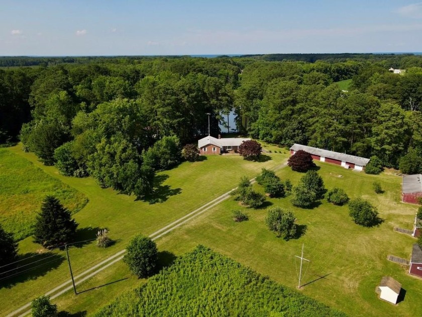 Waterfront Brick Rancher - 23 Acres -  Waterfront - Private - Beach Home for sale in Heathsville, Virginia on Beachhouse.com