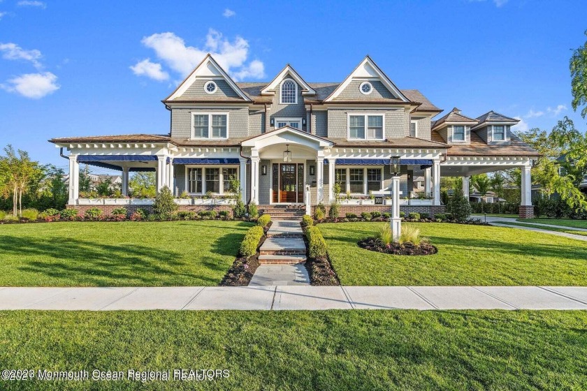 Prominently situated on a 125' x 150' lot in the heart of Sea - Beach Home for sale in Sea Girt, New Jersey on Beachhouse.com