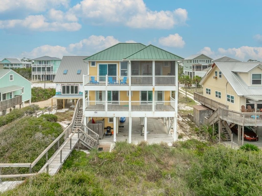 GULF FRONT HOME, 3 BR 2.5 BA, ideally situated along one of the - Beach Home for sale in Cape San Blas, Florida on Beachhouse.com