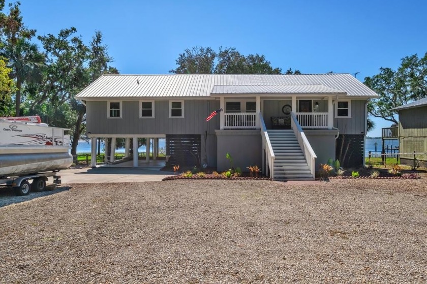 Stunning Bayfront Home on Alligator Harbor!  Step into luxury - Beach Home for sale in Alligator Point, Florida on Beachhouse.com