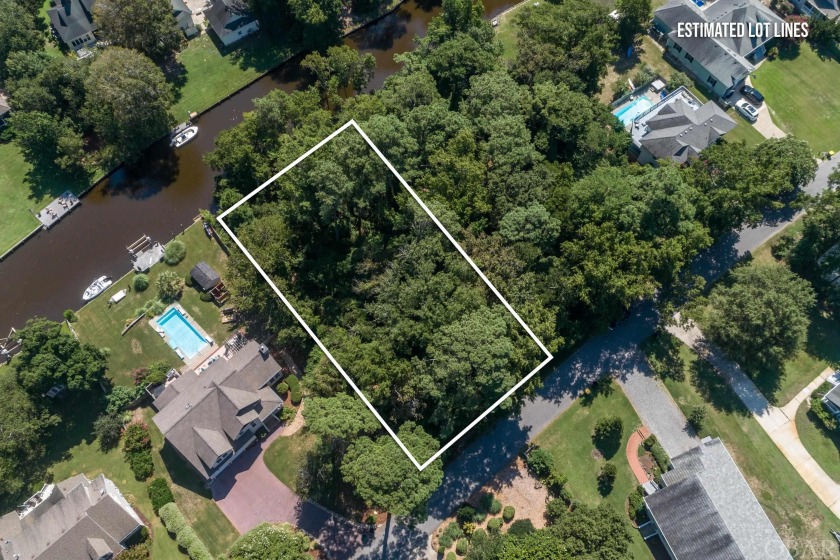 Beautiful Canal Front Lot in Southern Shores! Perfect Tree Lined - Beach Lot for sale in Southern Shores, North Carolina on Beachhouse.com