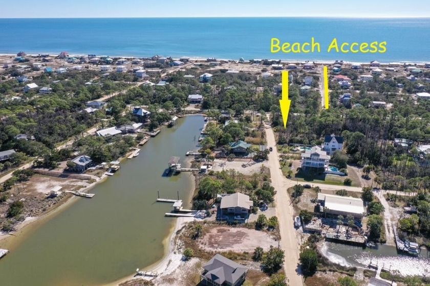 St George Island Bay-Canal View Lot in quiet neighborhood - Beach Lot for sale in St. George Island, Florida on Beachhouse.com