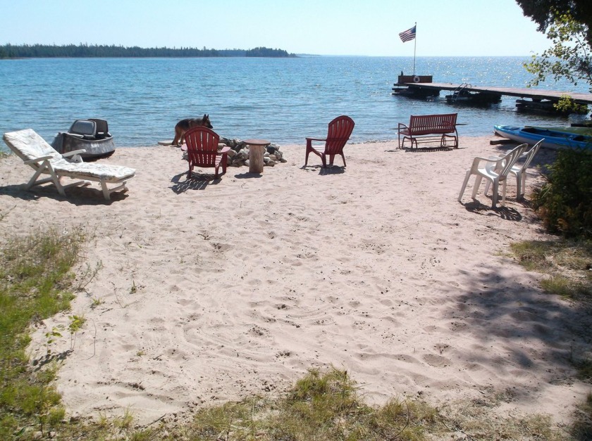 100 feet of crystal clear water over a hard sand bottom and sand - Beach Lot for sale in Cedarville, Michigan on Beachhouse.com