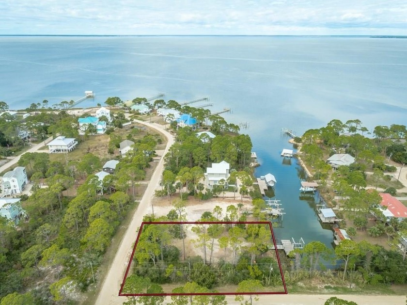 Canal front corner lot with a boat dock and boat lift, near the - Beach Lot for sale in St. George Island, Florida on Beachhouse.com