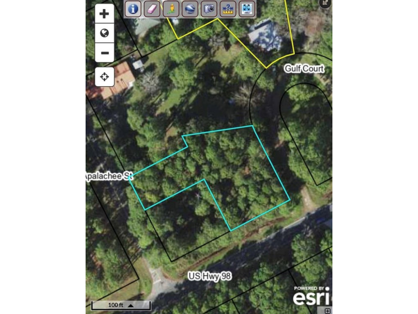 Recently bushhogged flat lot on US Hwy 98 and Apalchee Street in - Beach Lot for sale in Lanark Village, Florida on Beachhouse.com