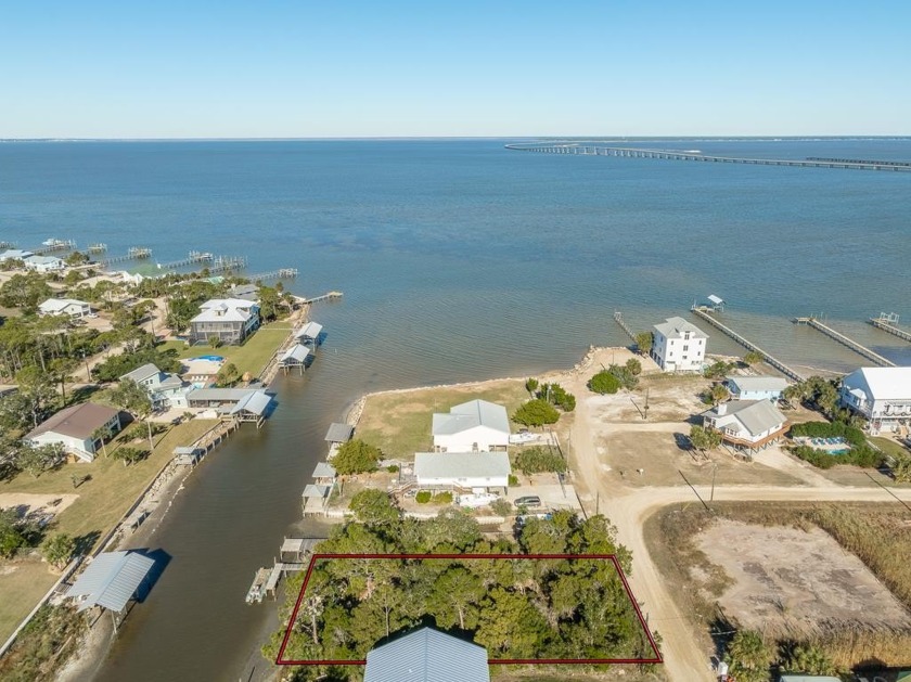 Canal front lot on St. George Island with private DOCK and BOAT - Beach Lot for sale in St. George Island, Florida on Beachhouse.com