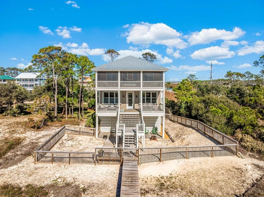 GULF FRONT HOME in Two Palms neighborhood. Tucked away on an - Beach Home for sale in Cape San Blas, Florida on Beachhouse.com