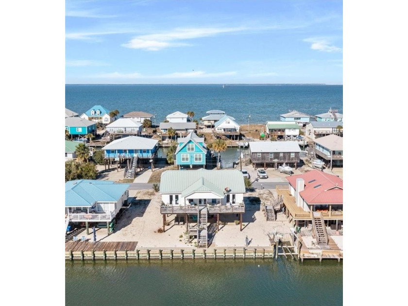 Water Front! Three bedroom, two baths with views of the Gulf and - Beach Home for sale in Dauphin Island, Alabama on Beachhouse.com