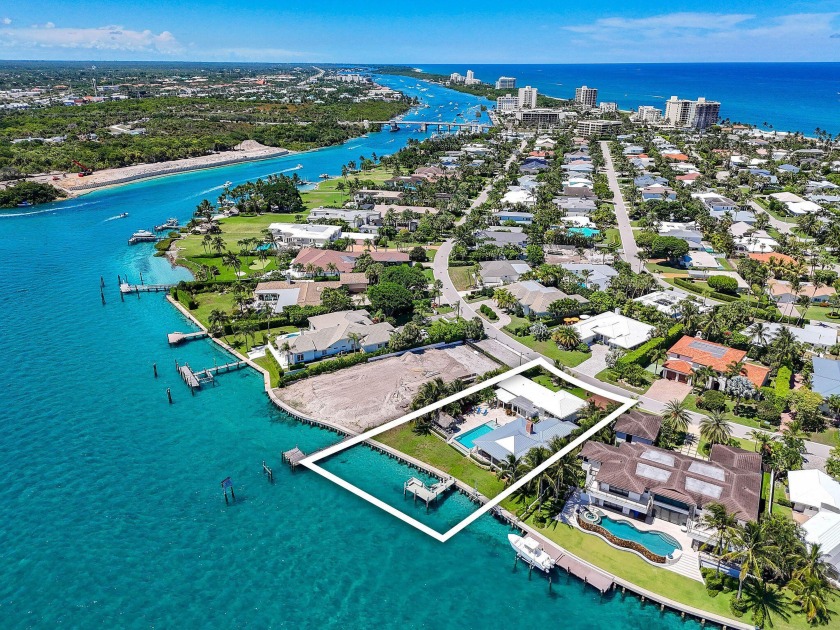 Situated on the southern tip of Jupiter Island in the exclusive - Beach Home for sale in Jupiter Inlet Colony, Florida on Beachhouse.com