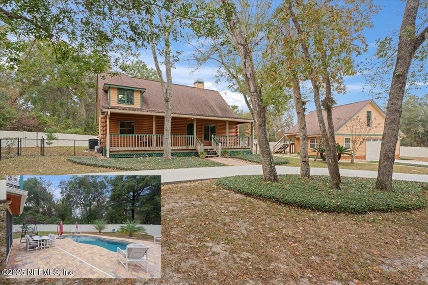 Absolutely stunning log cabin estate offering the perfect blend - Beach Home for sale in Middleburg, Florida on Beachhouse.com