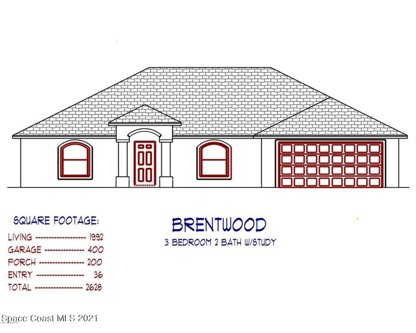 This beautiful pre-construction 3-bed, 2-bath home with study - Beach Home for sale in Cocoa, Florida on Beachhouse.com