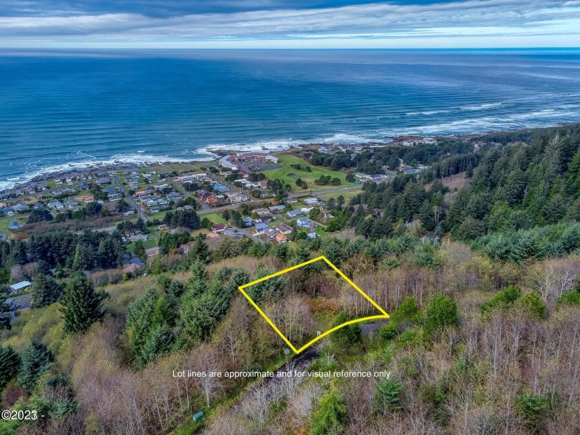 INCREDIBLE OCEAN VIEWS! Build your dream home high above the - Beach Lot for sale in Yachats, Oregon on Beachhouse.com