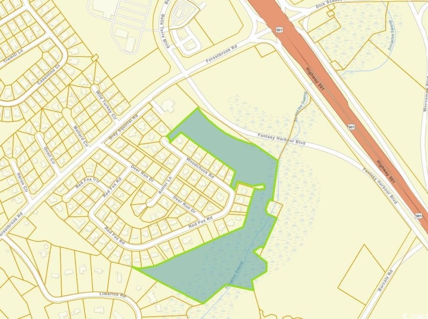 Hundreds of feet of frontage on Fantasy Harbour Boulevard just - Beach Acreage for sale in Myrtle Beach, South Carolina on Beachhouse.com