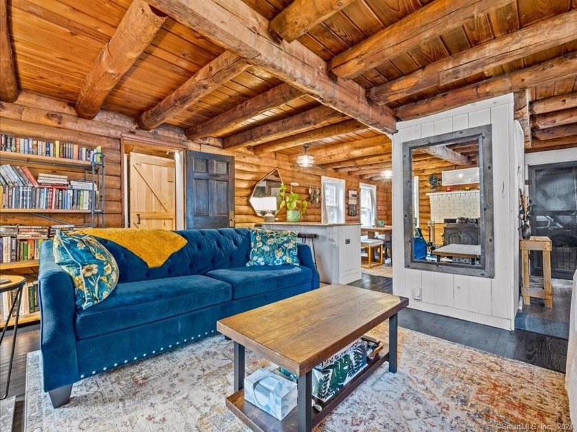 Authentic Riverside Log Cabin on the picturesque banks of the - Beach Home for sale in Clinton, Connecticut on Beachhouse.com