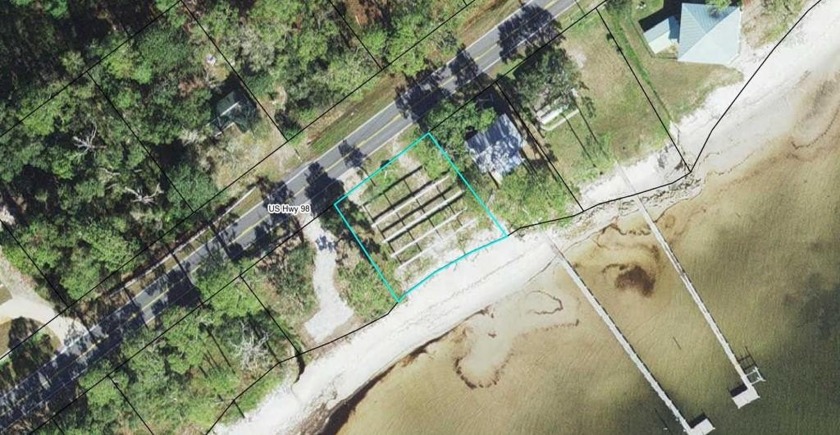 Improved BAY FRONT/GULF FRONT Lot with concrete pilings in place - Beach Lot for sale in Carabelle, Florida on Beachhouse.com