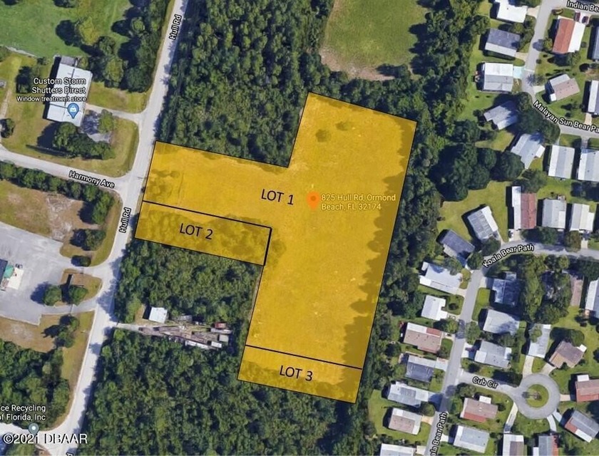 3.63 +/- acres zoned industrial I-1 Multi parcel sale, off of US - Beach Acreage for sale in Ormond Beach, Florida on Beachhouse.com