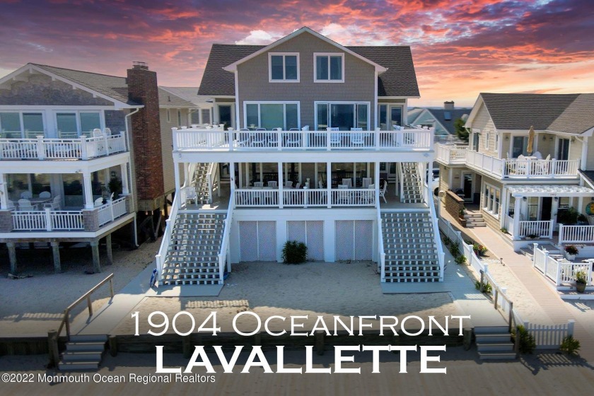 Incredible views are seen from this 3 story oceanfront townhouse - Beach Townhome/Townhouse for sale in Lavallette, New Jersey on Beachhouse.com