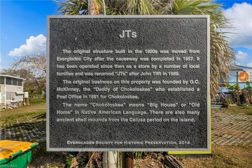 The JT's Store property at 238 Mamie Street, Chokoloskee, FL is - Beach Lot for sale in Chokoloskee, Florida on Beachhouse.com