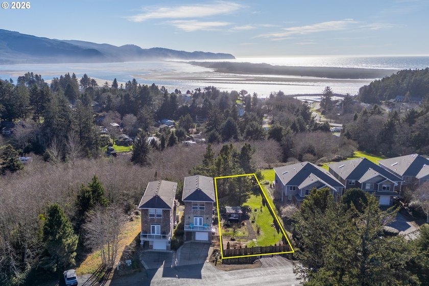 Sublime ocean and bay view lot is located adjacent to 4789 Holly - Beach Lot for sale in Netarts, Oregon on Beachhouse.com