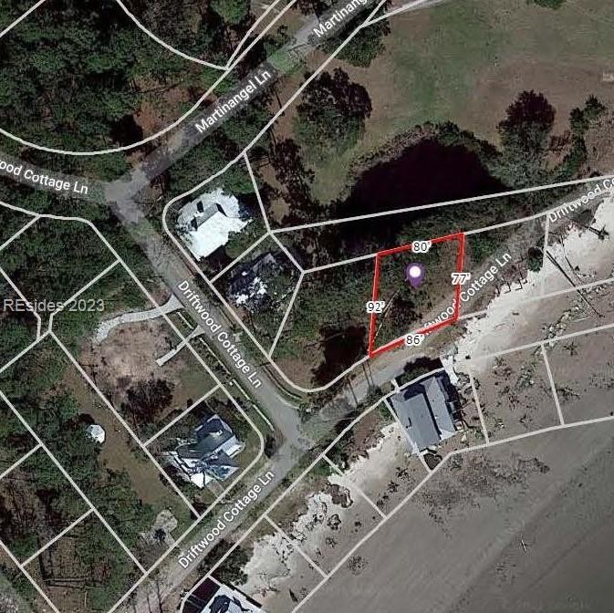 Atlantic Ocean setting , looking out over the water, lot is - Beach Lot for sale in Daufuskie Island, South Carolina on Beachhouse.com