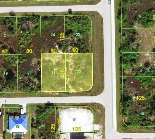 OVERSIZED BUILDABLE CORNER DOUBLE LOT in the Growing community - Beach Lot for sale in Port Charlotte, Florida on Beachhouse.com