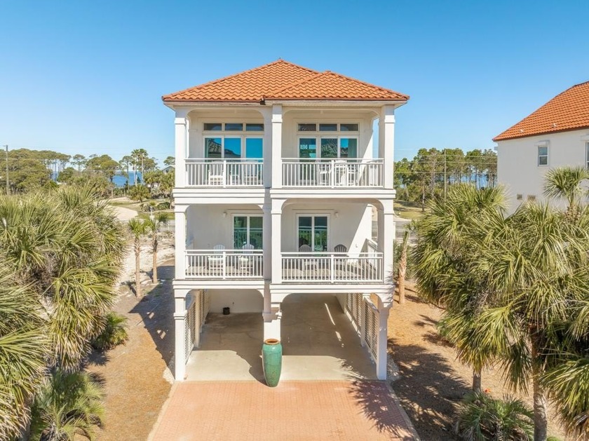 *Belle Isle* is a 4 bedroom 4 1/2 bath Mediterranean style home - Beach Home for sale in St. George Island, Florida on Beachhouse.com