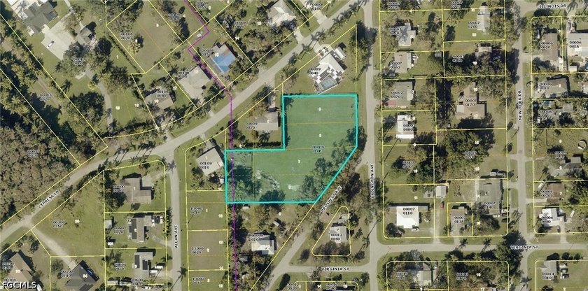 4 lot site that's 1.13 acres in established part of Fort Myers - Beach Lot for sale in Fort Myers, Florida on Beachhouse.com