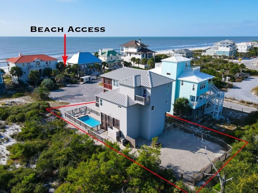 This X-FLOOD ZONE, FIRST TIER home with a POOL graces the Gulf - Beach Home for sale in Cape San Blas, Florida on Beachhouse.com