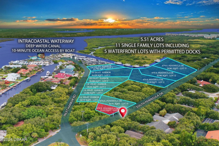 Build your dream home in the highly desirable Inlet Harbor - Beach Lot for sale in Ponce Inlet, Florida on Beachhouse.com