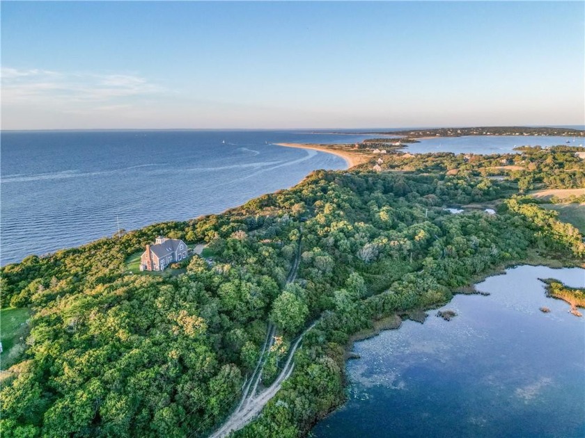 Located high on the bluffs of Graces Cove, this exceptional post - Beach Home for sale in Block Island, Rhode Island on Beachhouse.com