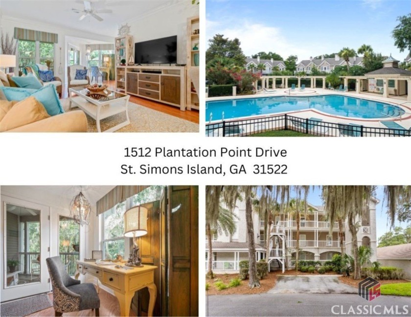 Nestled on the northern tip of the island, this fully furnished - Beach Condo for sale in Saint Simons, Georgia on Beachhouse.com