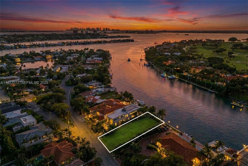 A rare opportunity to own an exceptional open-bay waterfront lot - Beach Home for sale in Surfside, Florida on Beachhouse.com
