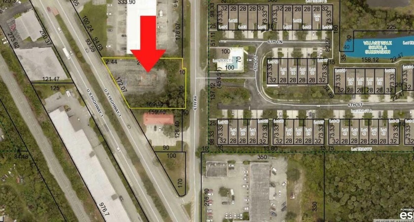 Prime Vero Beach US #1 Commercial site. fronts both US #1  and - Beach Lot for sale in Vero Beach, Florida on Beachhouse.com