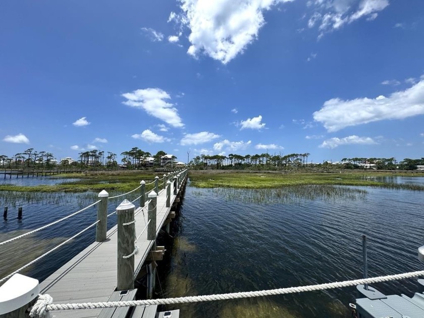 Bayfront property dock  Gulf of Mexico beach access across the - Beach Lot for sale in Cape San Blas, Florida on Beachhouse.com