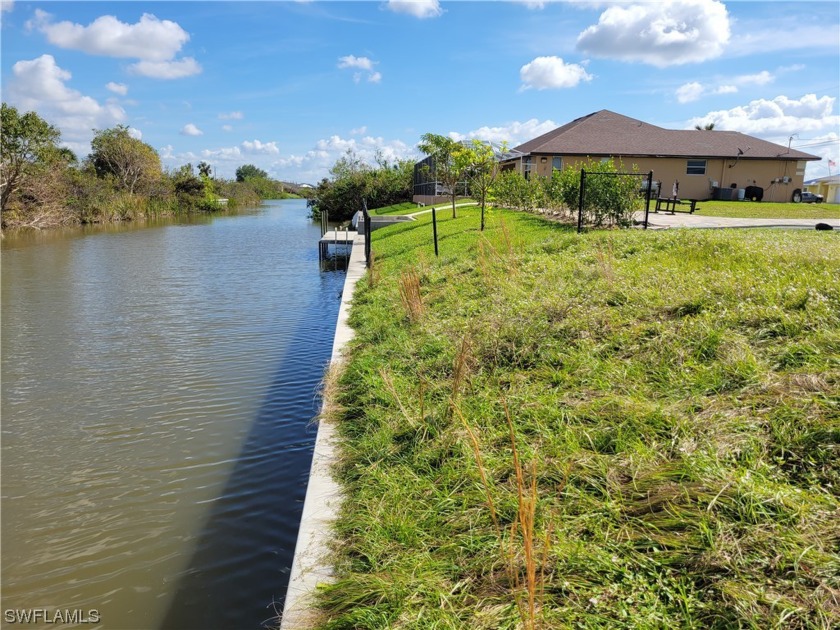 Concrete seawall just installed! All city utilities. Small - Beach Lot for sale in Cape Coral, Florida on Beachhouse.com