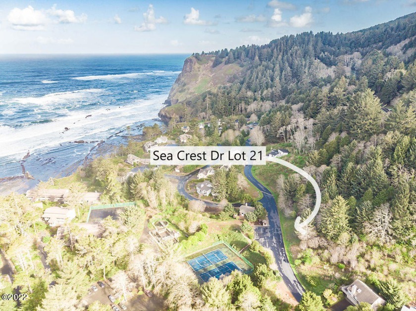 Ocean view lot in Sea Crest, a gated ocean front community with - Beach Lot for sale in Otter Rock, Oregon on Beachhouse.com
