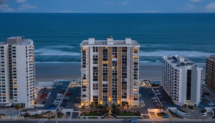 Welcome to this stunning third-floor unit in the Oceans Four - Beach Condo for sale in Daytona Beach Shores, Florida on Beachhouse.com