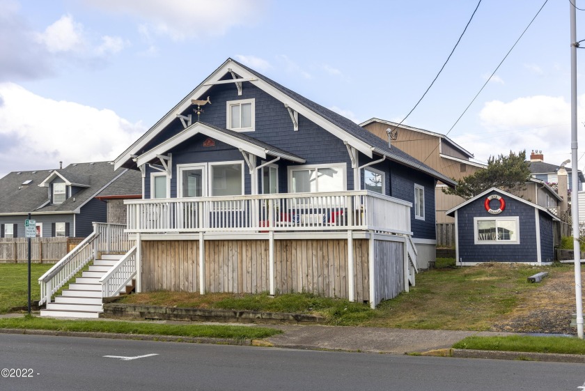 This Classic Nye Beach Cottage boasts Ocean Views and Commercial - Beach Home for sale in Newport, Oregon on Beachhouse.com