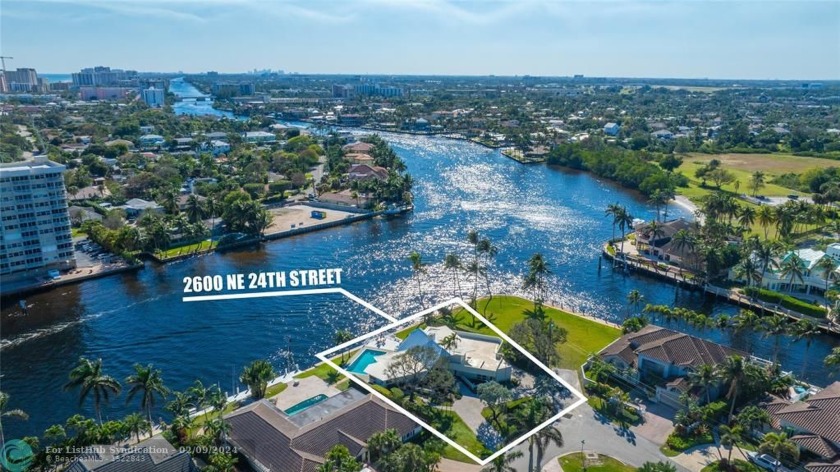 Remarkable views South down the Intracoastal Waterway from this - Beach Lot for sale in Lighthouse Point, Florida on Beachhouse.com